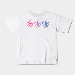 bisexual flowers Kids T-Shirt